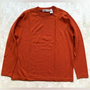 Vintage Urban Wool Merino Collection Pure Wool Orange Sweater Medium Hong Kong